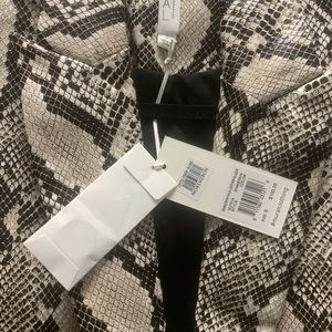 FauxSnakeSkin Leather Jacket